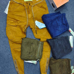 Pantalon jean slim à poches, pantalon streetwear - Couleurs Jaune, Verte, Bleue foncé, Bleu sombre - Pour Homme-Ref : 6808