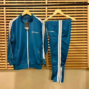 Ensemble sweat-shirt et jogging, Streetwear, tenue décontracté, fitness - Couleurs Bleue, Blanche, Multicolore - Marque Palm Angels - Pour Homme-Ref : 6916