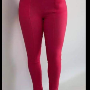 Pantalon ajusté, classy pant pour dame avec taille amincie - Couleurs Rouge, Grise, Rose, Blanche et noire - Pour Femme-Ref : 7251