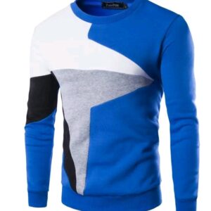 Pull over à col rond - Couleurs Noire, Bleue, Grise - Pour Homme-Ref : 7647