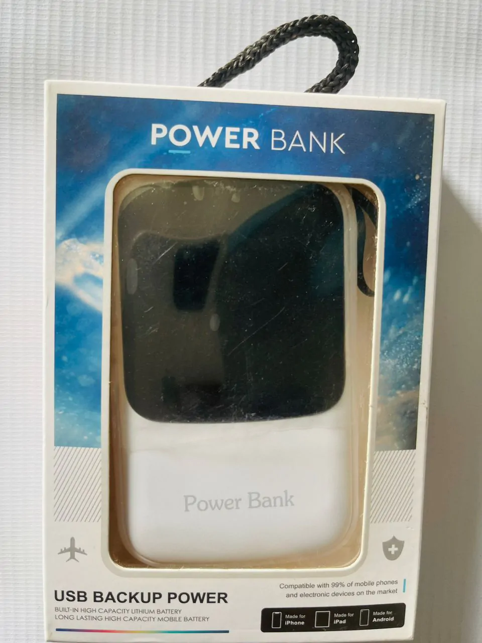 Pawer bank - Couleurs Disponibles : Blanche  - Pour Femme, Homme-Ref : 18627